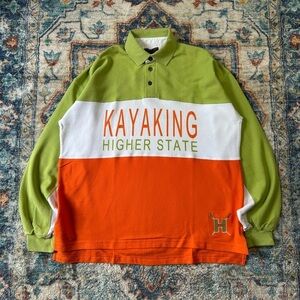 Vintage NWT Higher State Kayaking Polo Shirt Large